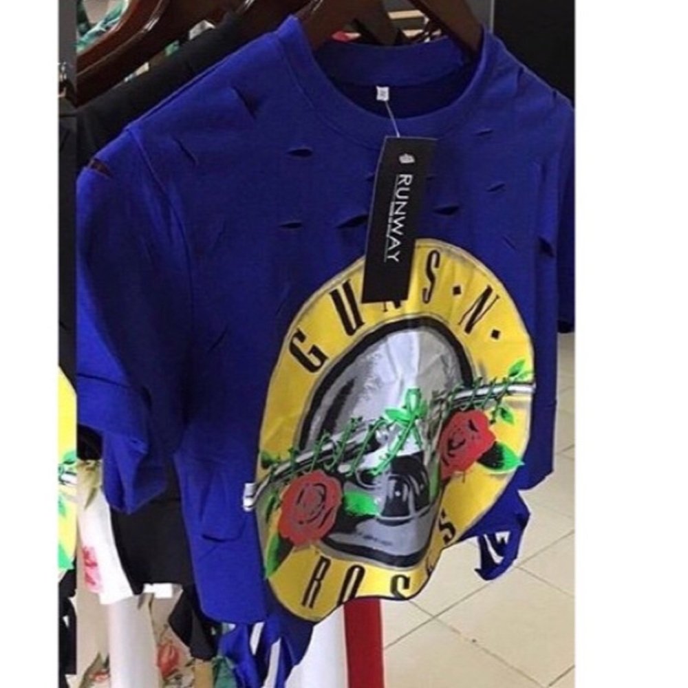 Guns n roses crop top